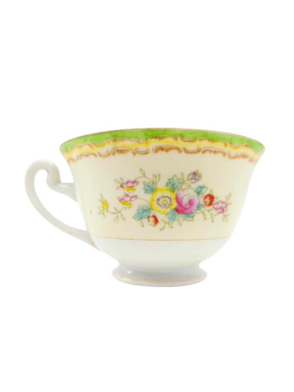 c. 1920s-1930s Sampy Japan "Elaine" Hand Painted Fine China Tea Cup